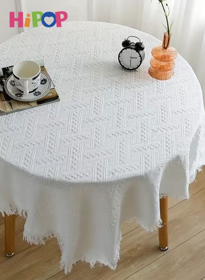 HIPOP 180x230cm Camping Blanket, Cotton Picnic Blanket, Beach Blanket, Portable Picnic Mat with Tassels for Camping, Outdoor, Garden, Park, and Home Use - Image 2